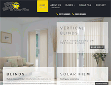 Tablet Screenshot of eliteblindsandsolarfilm.co.uk